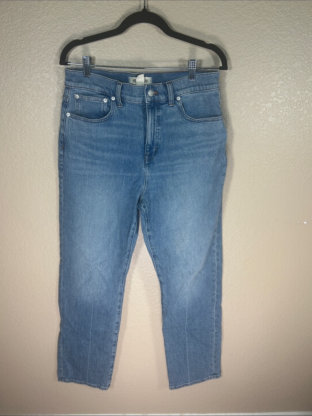Madewell Straight Leg Jeans Light Blue Wash Size 29
